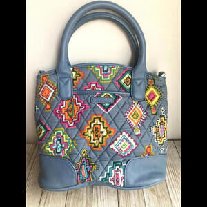 Vera Bradley Painted Medallions Day Off Satchel Tote Shoulder Bag